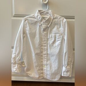Crewcuts button up white shirt 4-5